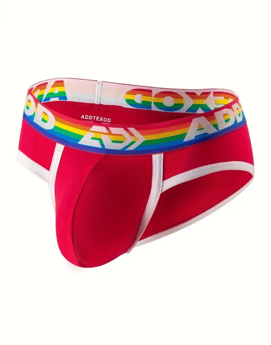 MEN RAINBOW STRIP BELT BRIEF