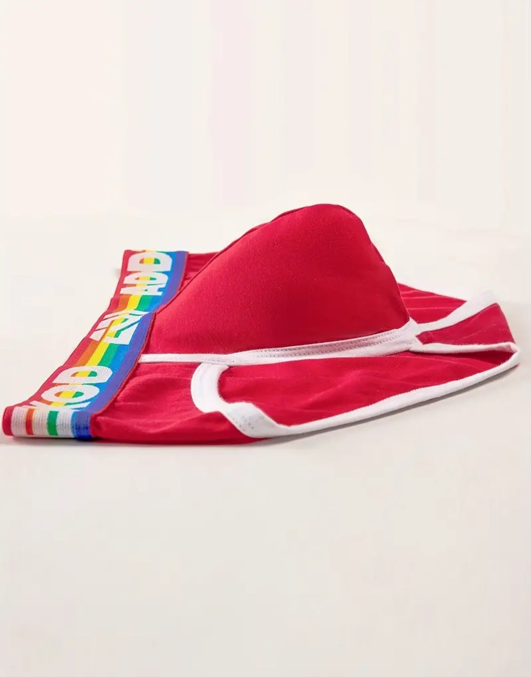 MEN RAINBOW STRIP BELT BRIEF