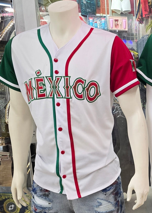 MÉXICO BASEBALL EMBROIDERED JERSEY