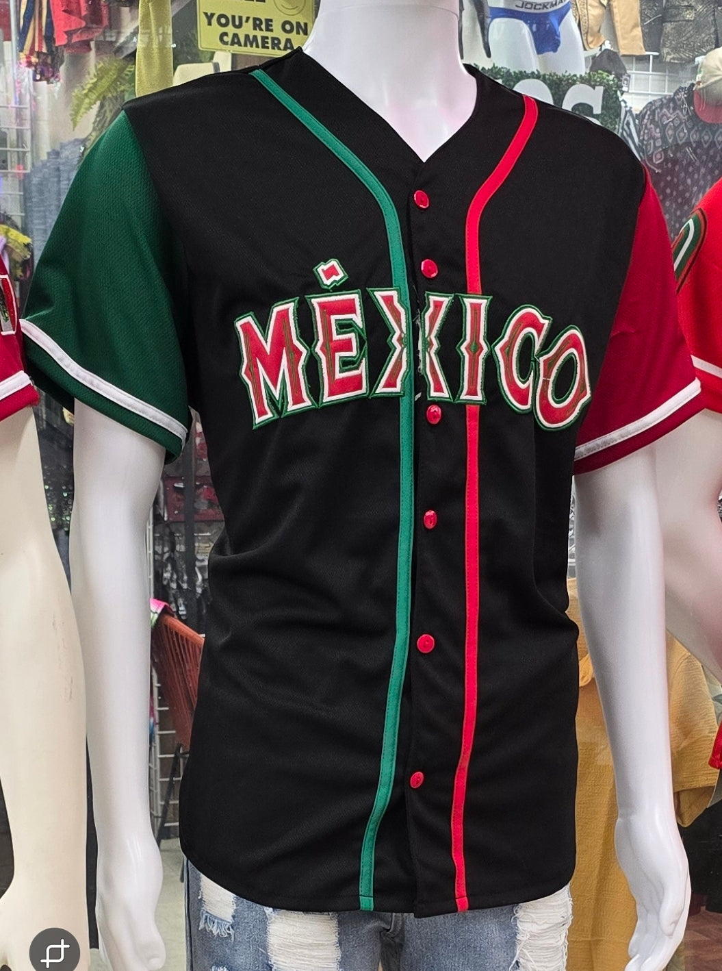 MÉXICO BASEBALL EMBROIDERED JERSEY