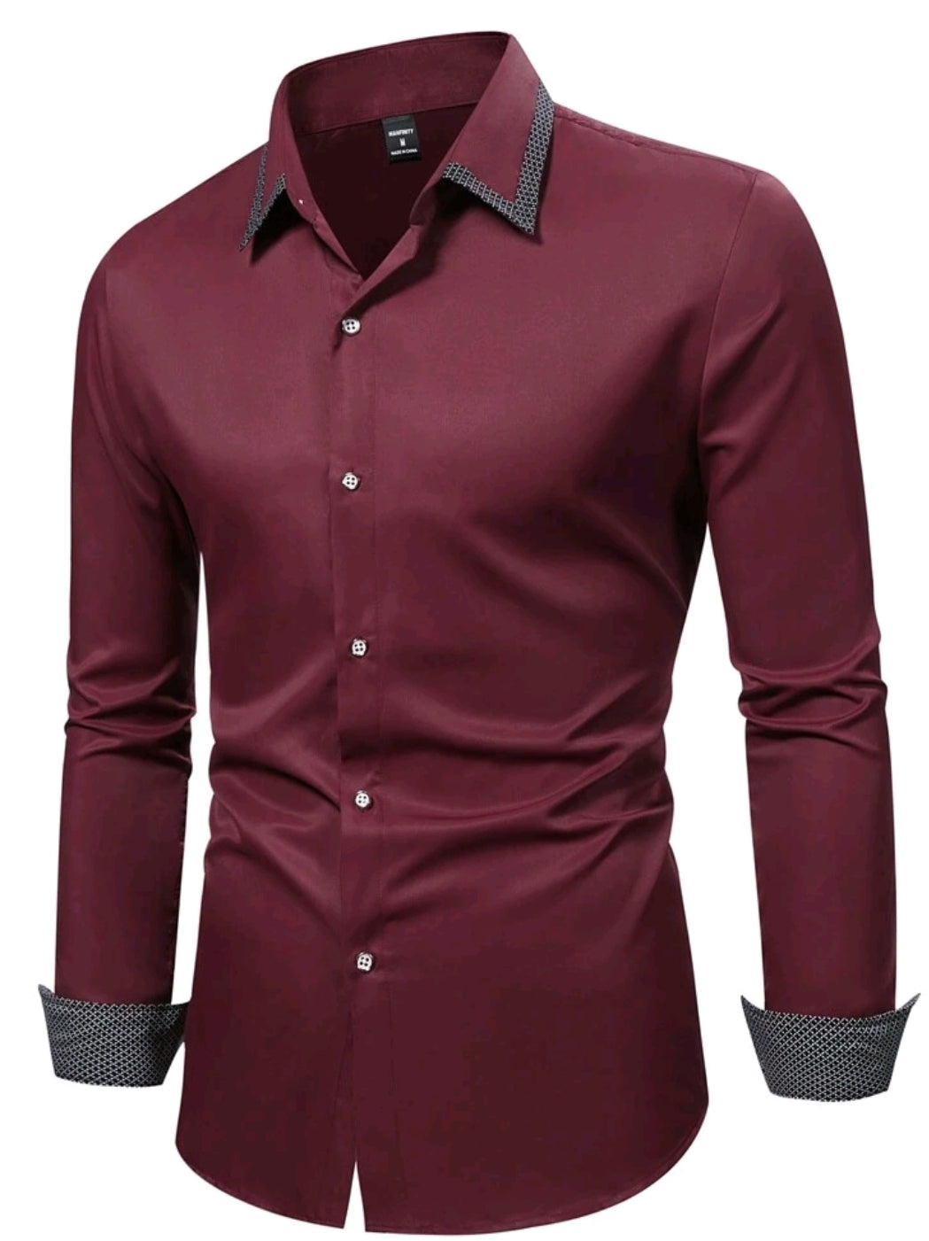 MEN'S DAILY BUSSINESS LONG SLEEVE SHIRT