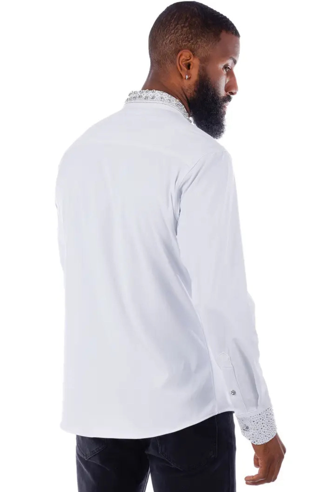 Louis Rhinestone Long Sleeve Shirt - 3 Colors