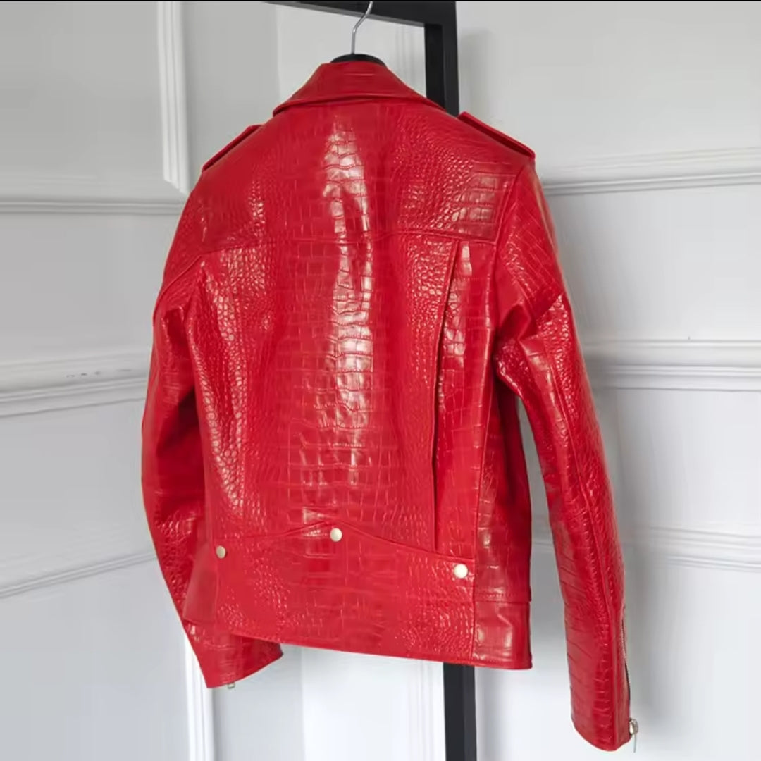 BIKER STREET WEAR CROCODILE JACKET