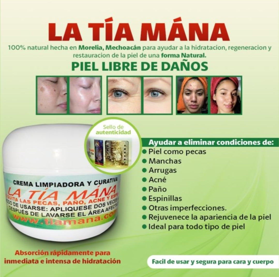 LA TIA MANA CREMA LIMPIADORA Y CURATIVA