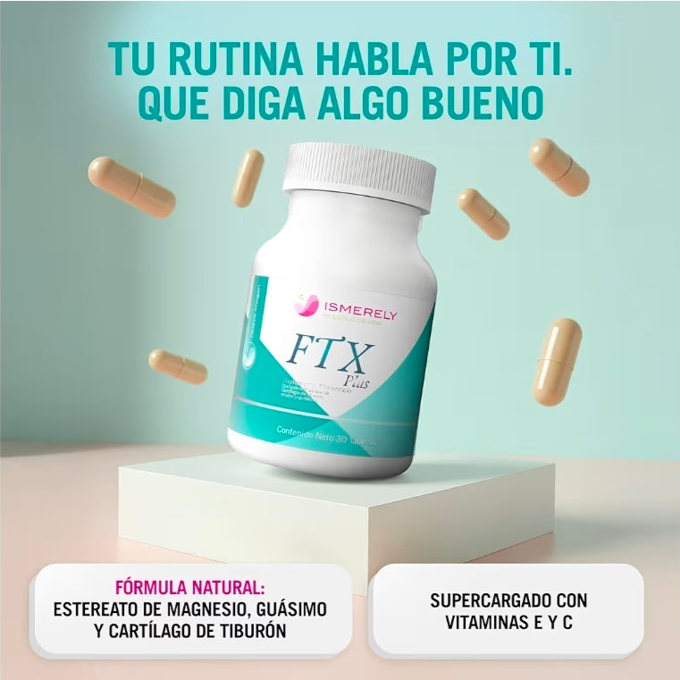 FTX ISMERELY SUPLEMENTO CON VITAMINA C D E CARTÍLAGO DE TIBURON COLAGENO GUASIMO Y ENCINO