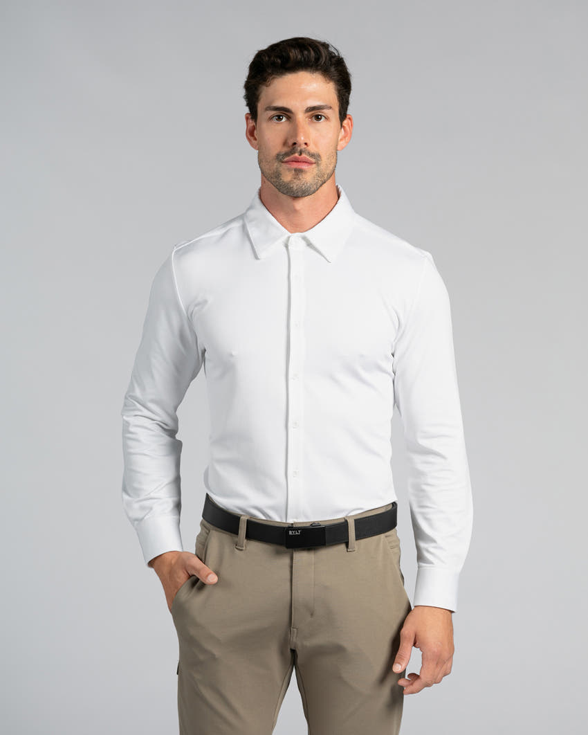 SLIM FIT PLAIN MEN'S SHIRT