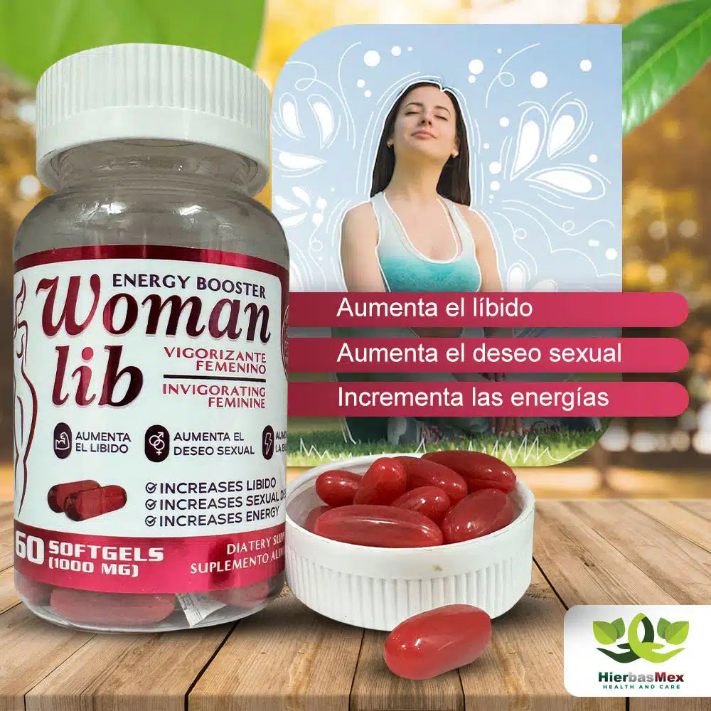 WOMEN LIB INVIGORATING FEMININE VIGORIZANTE FEMENINO ENERGIA LIBIDO DESEO