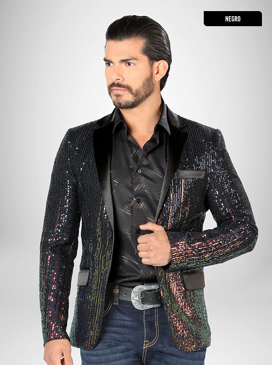 PREMIUM SEQUIN DETAILS TUXEDO BLAZER