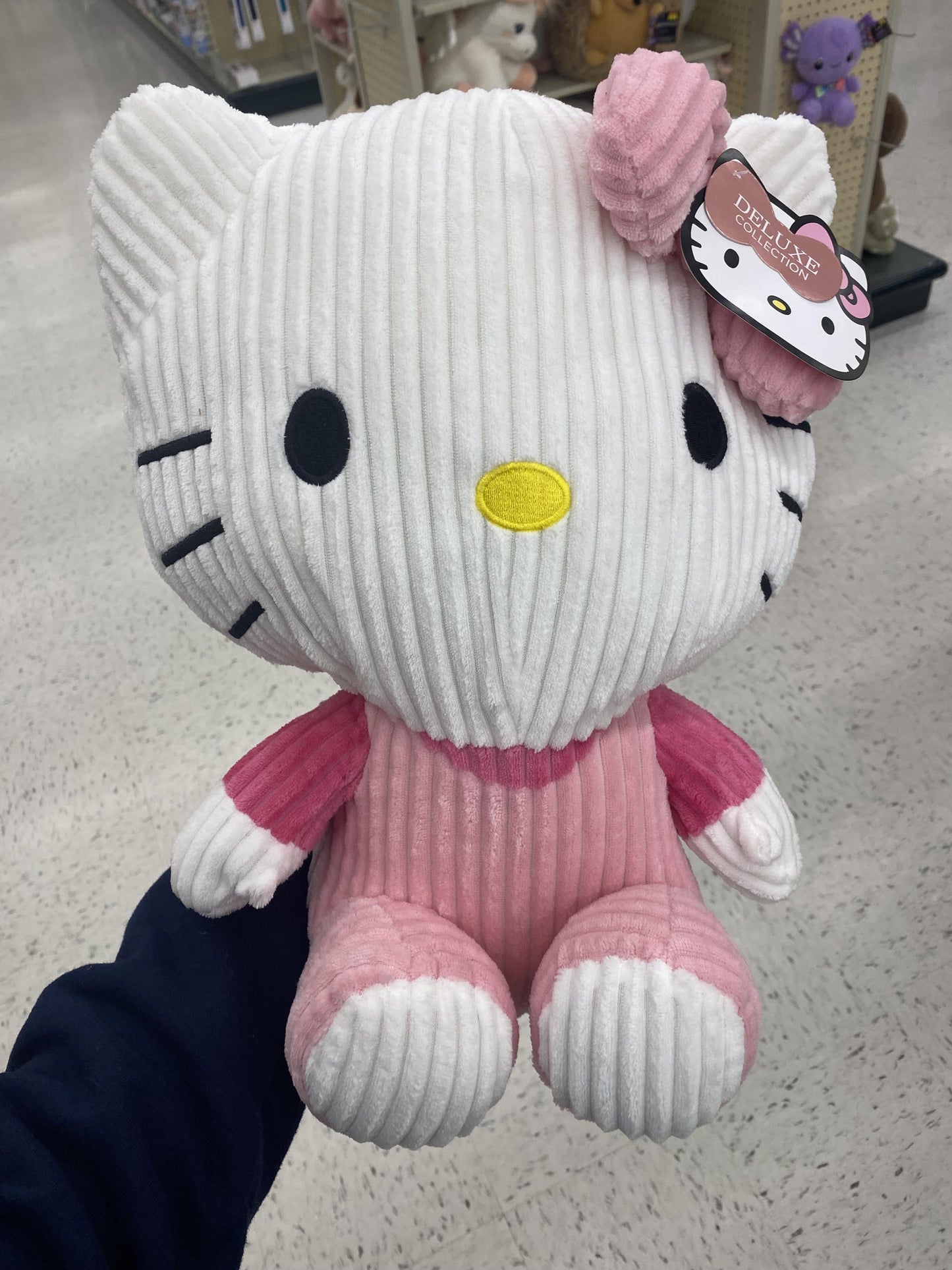 HELLO KITTY CORDUROY PILLOW BUD