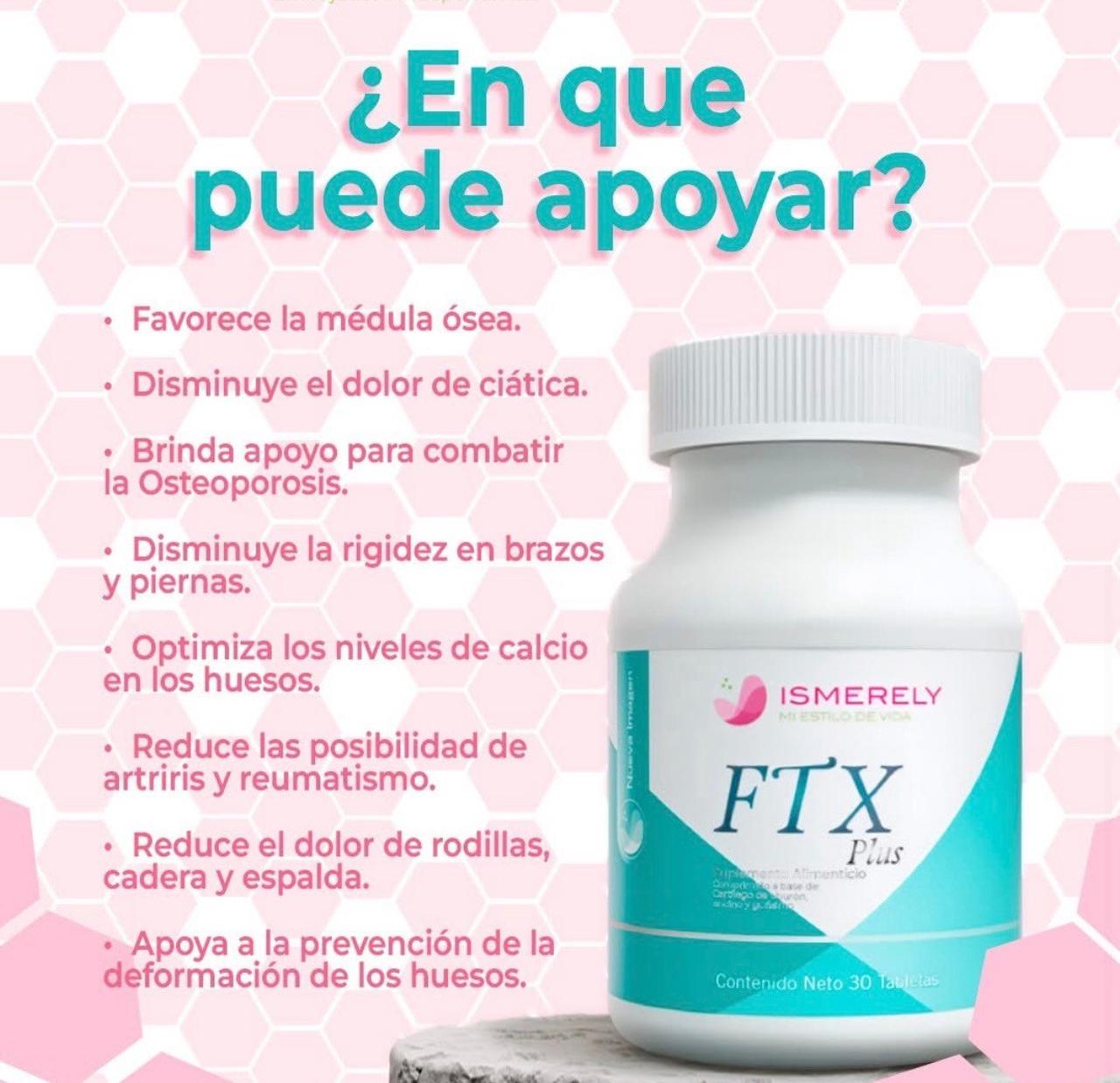 FTX ISMERELY SUPLEMENTO CON VITAMINA C D E CARTÍLAGO DE TIBURON COLAGENO GUASIMO Y ENCINO