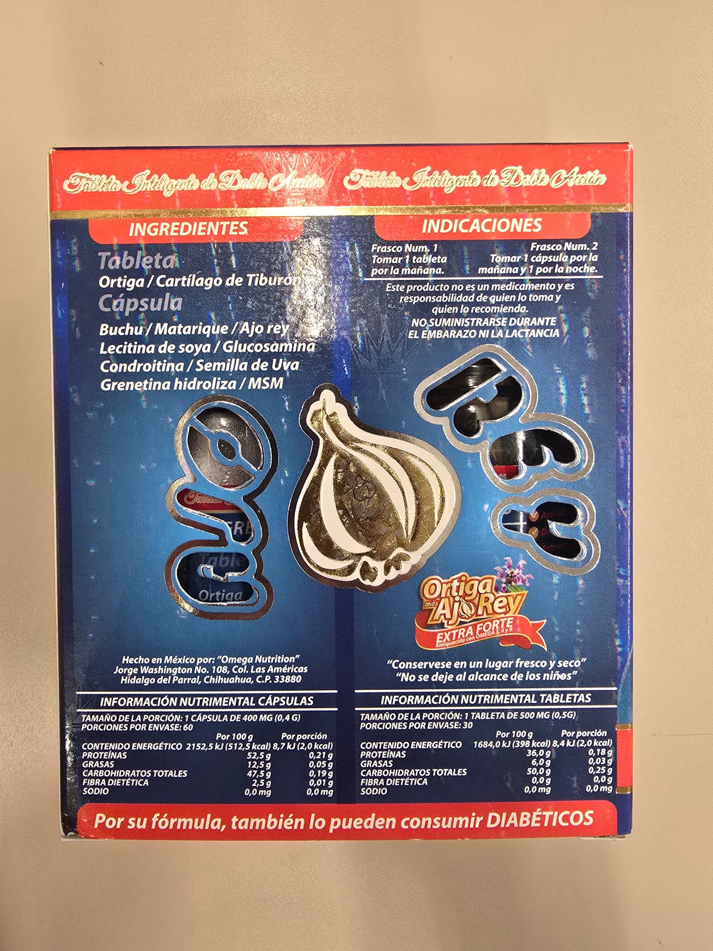 ORTIGA MAS AJO REY EXTRA FORTE SUPLEMENTO