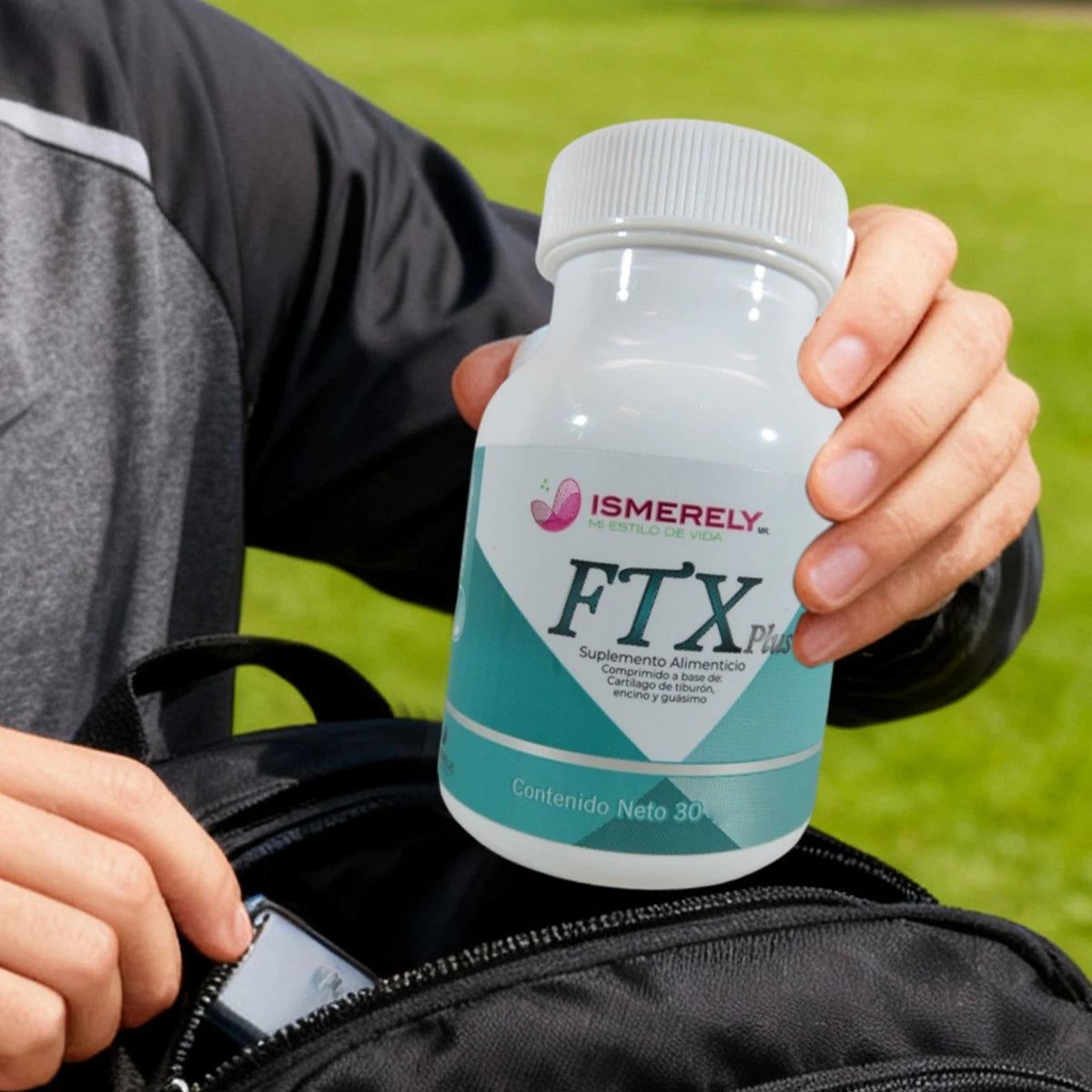 FTX ISMERELY SUPLEMENTO CON VITAMINA C D E CARTÍLAGO DE TIBURON COLAGENO GUASIMO Y ENCINO